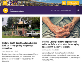 'kclu.org' screenshot