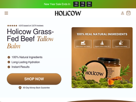 Holicow homepage screenshot