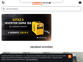 'zvaracky-obchod.sk' screenshot
