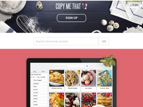 'copymethat.com' screenshot