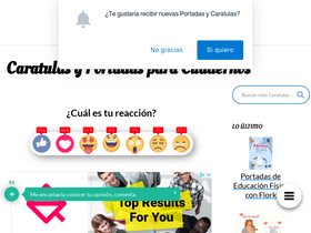 'milcaratulas.com' screenshot