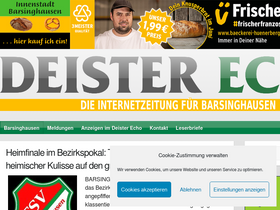 'deister-echo.de' screenshot