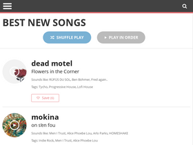 'indieshuffle.com' screenshot