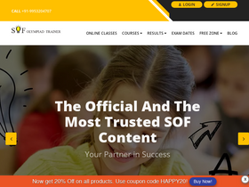 'sofolympiadtrainer.com' screenshot