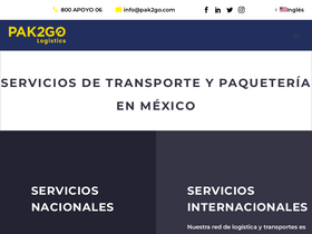 'pak2go.com' screenshot