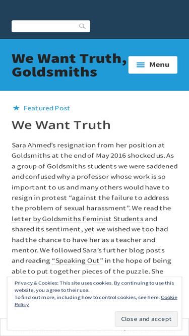 wewanttruthgoldsmiths.wordpress.com