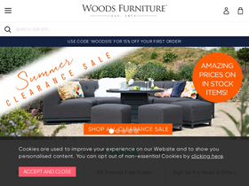 'woods-furniture.co.uk' screenshot