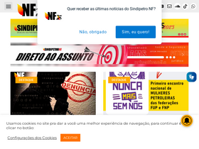 'sindipetronf.org.br' screenshot