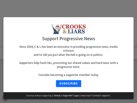 'crooksandliars.com' screenshot