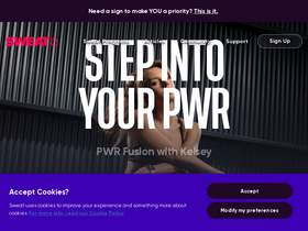 'sweat.com' screenshot