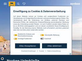'nordseetourismus.de' screenshot