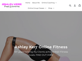 ashleykerrfit.com homepage screenshot
