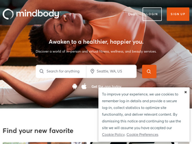 'mindbody.io' screenshot