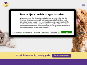 'dyreportal.dk' screenshot