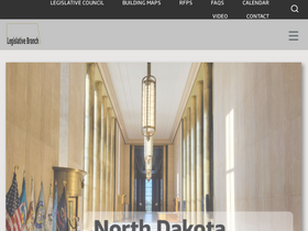 'ndlegis.gov' screenshot
