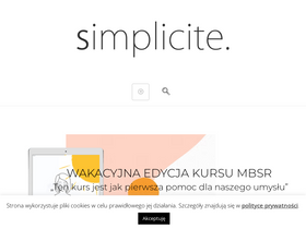 'simplicite.pl' screenshot