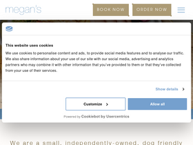 'megans.co.uk' screenshot