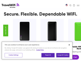 'travelwifi.com' screenshot