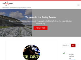 'theracingforum.co.uk' screenshot
