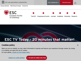 'escardio.org' screenshot
