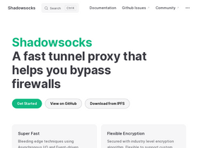 'shadowsocks.org' screenshot