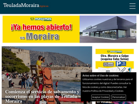 'teuladamorairadigital.es' screenshot