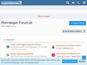 'wohnwagen-forum.de' screenshot