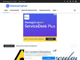 'webhostingpost.com' screenshot