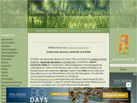 'spruechetante.de' screenshot