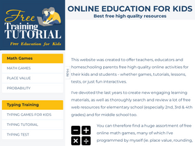 'free-training-tutorial.com' screenshot