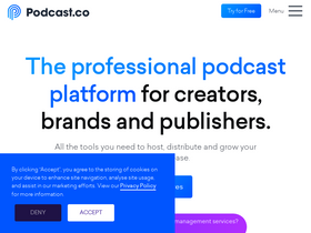 'podcast.co' screenshot