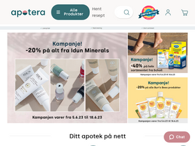 'apotera.no' screenshot