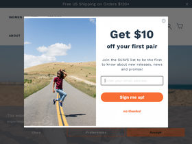 'suavshoes.com' screenshot