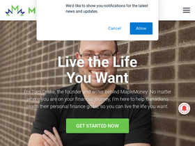 'maplemoney.com' screenshot