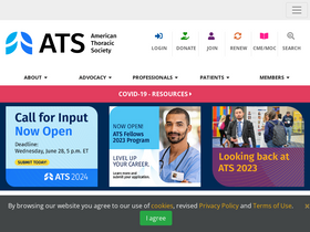 'store.thoracic.org' screenshot