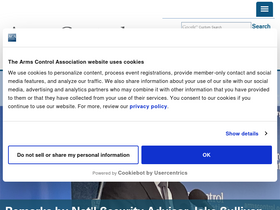 'armscontrol.org' screenshot
