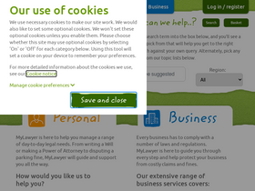 'mylawyer.co.uk' screenshot