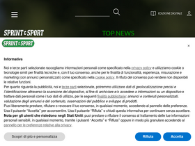 'sprintesport.it' screenshot