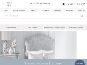 'frenchbedroomcompany.co.uk' screenshot