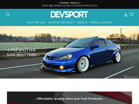 devsportparts.com homepage screenshot
