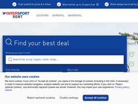'intersportrent.at' screenshot