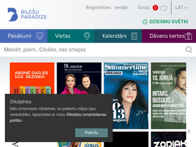 'media.bilesuparadize.lv' screenshot