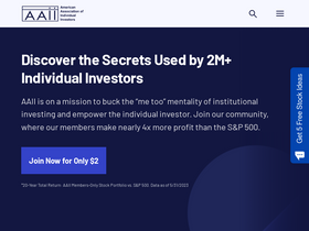 'aaii.com' screenshot