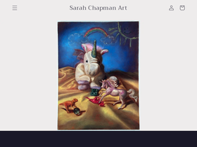 sarahchapmanart.com homepage screenshot