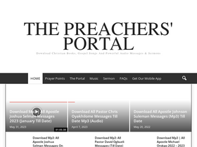 'thepreachersportal.org' screenshot