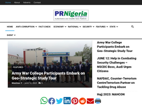'prnigeria.com' screenshot