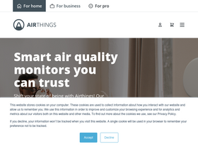 'airthings.com' screenshot