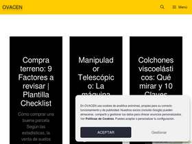 'ovacen.com' screenshot