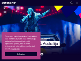 'eurosong.hr' screenshot