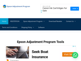'epsonadjustmentprogram.net' screenshot